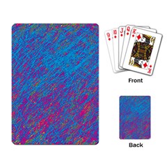 Blue Pattern Playing Card