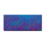 Blue pattern Hand Towel Front