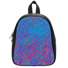 Blue Pattern School Bags (small) 