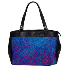 Blue Pattern Office Handbags