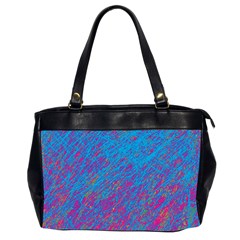 Blue Pattern Office Handbags (2 Sides) 