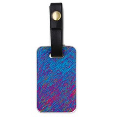 Blue Pattern Luggage Tags (one Side) 