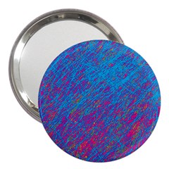 Blue Pattern 3  Handbag Mirrors