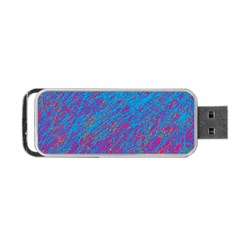 Blue Pattern Portable Usb Flash (one Side)