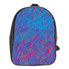 Blue Pattern School Bags (xl) 