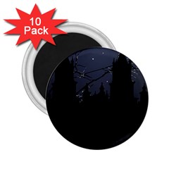 Dark Scene Illustration 2.25  Magnets (10 pack) 