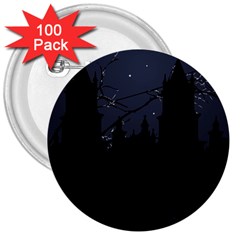 Dark Scene Illustration 3  Buttons (100 pack) 