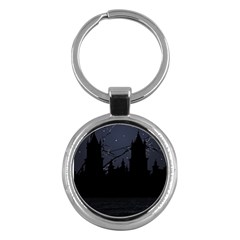 Dark Scene Illustration Key Chains (Round) 