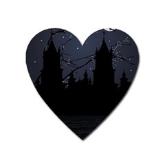 Dark Scene Illustration Heart Magnet