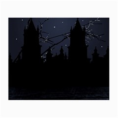 Dark Scene Illustration Small Glasses Cloth