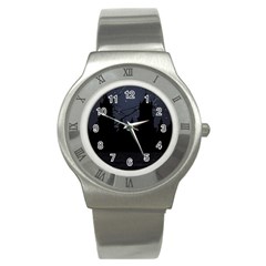 Dark Scene Illustration Stainless Steel Watch