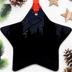 Dark Scene Illustration Star Ornament (Two Sides)  Back