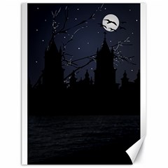 Dark Scene Illustration Canvas 18  x 24  