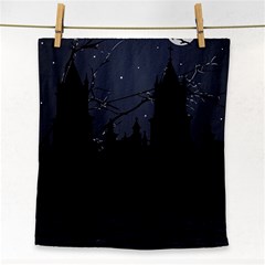 Dark Scene Illustration Face Towel