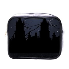 Dark Scene Illustration Mini Toiletries Bags