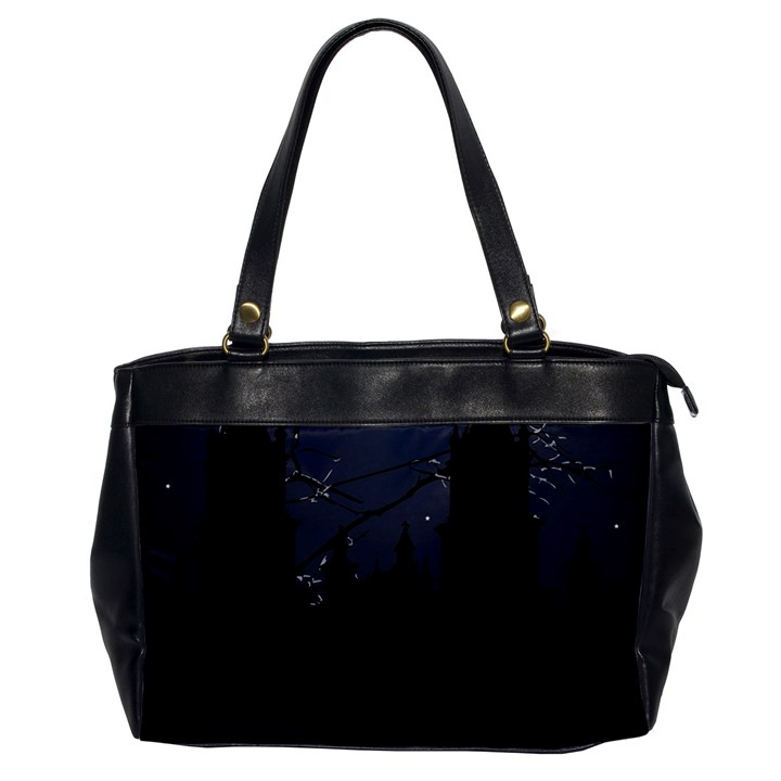 Dark Scene Illustration Office Handbags