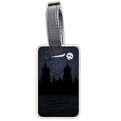 Dark Scene Illustration Luggage Tags (One Side) 