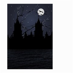 Dark Scene Illustration Small Garden Flag (Two Sides)