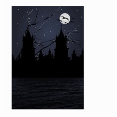 Dark Scene Illustration Large Garden Flag (Two Sides)