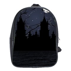 Dark Scene Illustration School Bags (XL) 