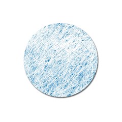 Blue Pattern Magnet 3  (round)