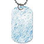 Blue pattern Dog Tag (Two Sides) Front