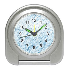 Blue Pattern Travel Alarm Clocks