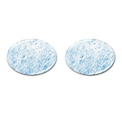 Blue Pattern Cufflinks (oval)