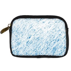 Blue Pattern Digital Camera Cases by Valentinaart