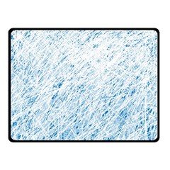 Blue Pattern Double Sided Fleece Blanket (small) 