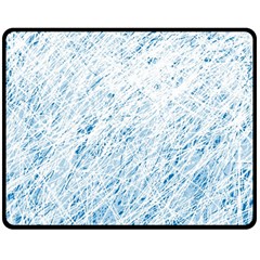 Blue Pattern Double Sided Fleece Blanket (medium) 