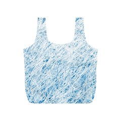 Blue Pattern Full Print Recycle Bags (s)  by Valentinaart