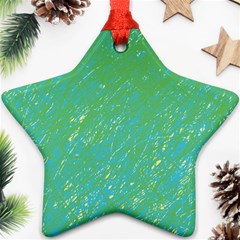 Green Pattern Ornament (star) 