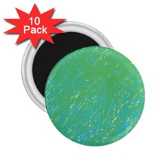 Green Pattern 2 25  Magnets (10 Pack) 