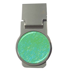 Green Pattern Money Clips (round) 