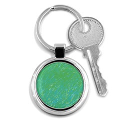 Green Pattern Key Chains (round)  by Valentinaart