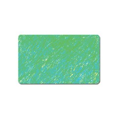 Green Pattern Magnet (name Card)