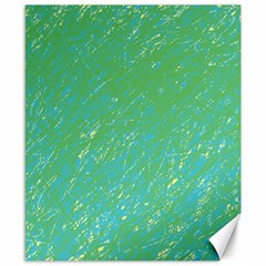 Green Pattern Canvas 8  X 10 