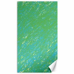 Green Pattern Canvas 40  X 72   by Valentinaart