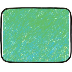 Green Pattern Fleece Blanket (mini)