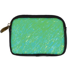 Green Pattern Digital Camera Cases