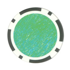 Green Pattern Poker Chip Card Guards (10 Pack)  by Valentinaart