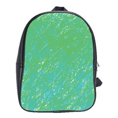 Green Pattern School Bags(large) 