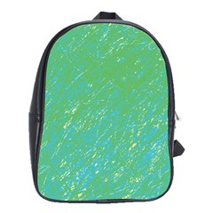 Green Pattern School Bags (xl) 