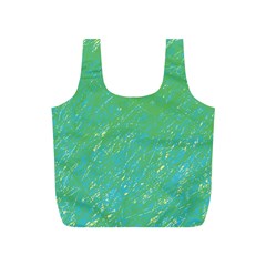 Green Pattern Full Print Recycle Bags (s) 