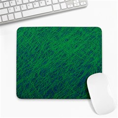 Deep Green Pattern Large Mousepads by Valentinaart