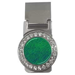 Deep Green Pattern Money Clips (cz) 