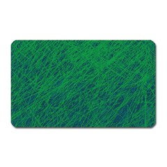 Deep Green Pattern Magnet (rectangular)