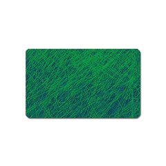 Deep Green Pattern Magnet (name Card)