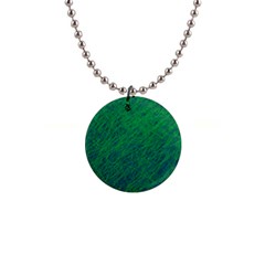 Deep Green Pattern Button Necklaces